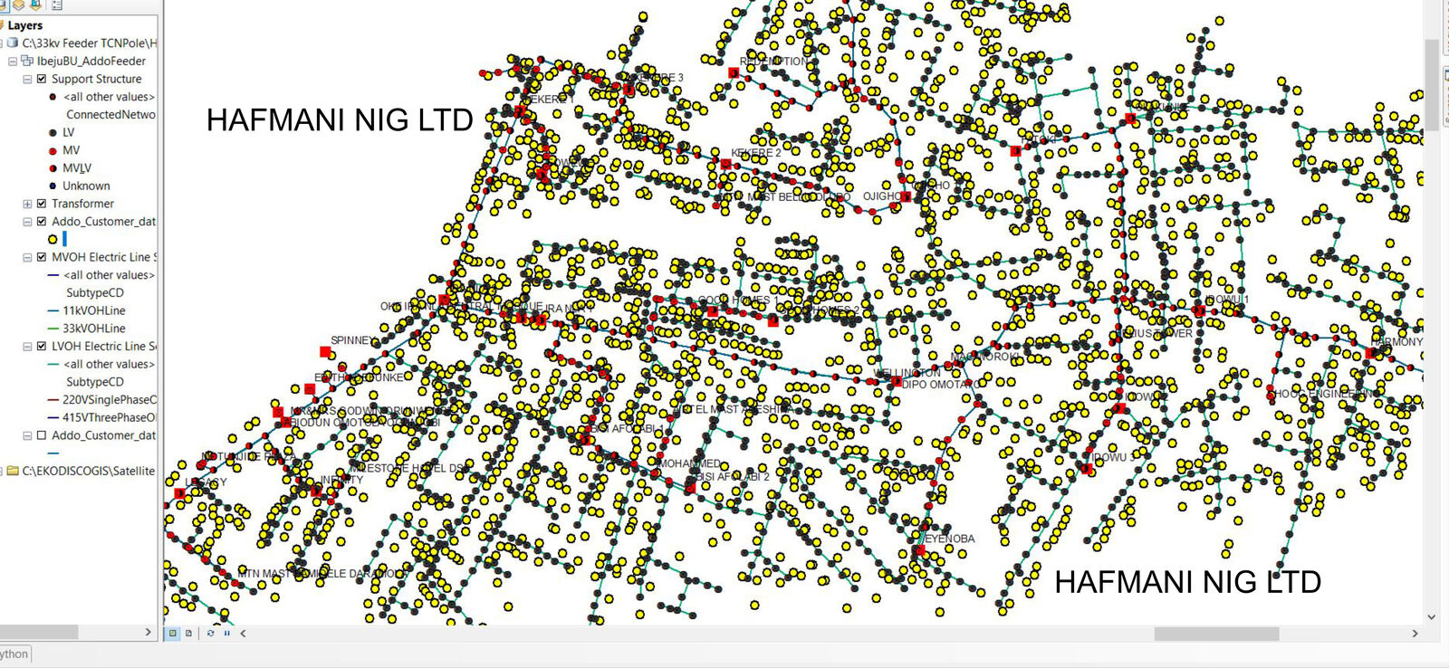 Addo Feeder HT DT LT Customer Network